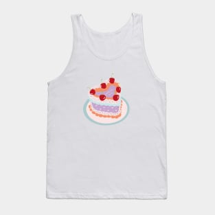 Gemini Baby Heart Cake Design Tank Top